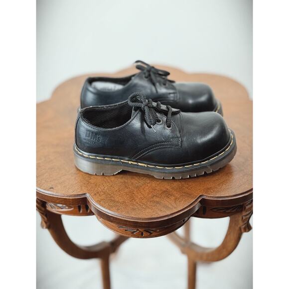 Dr. Martens Industrial Steel Toe Lace Up Loafers MIE England Women's 5 #0016 - Picture 4 of 8